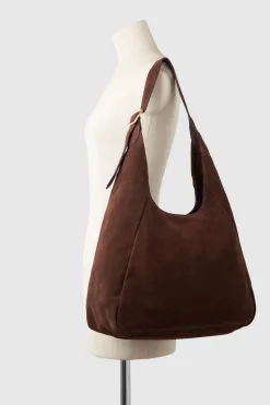 Alexa Leather Suede Hobo Bag