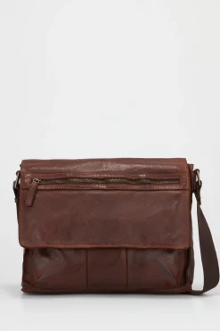 Anthony Leather E/W Satchel