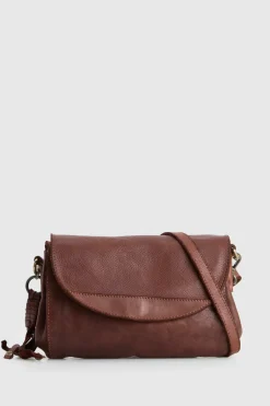 Ari Leather Flap Crossbody Bag