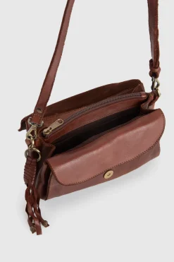 Ari Leather Flap Crossbody Bag