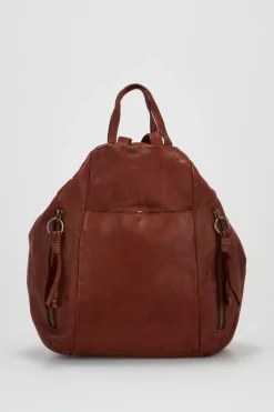 Ari Leather Tassel Backpack