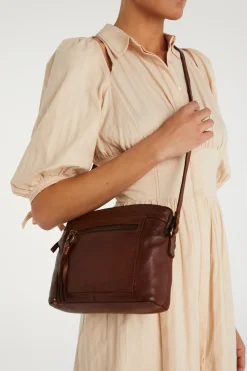 Ari Leather Tassel Crossbody Bag