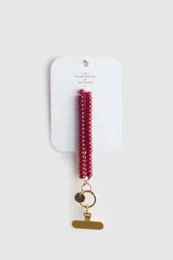 Beaded Wristlet Phone Charm
