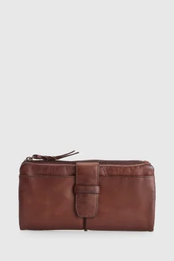 Cece Leather Large Tab Wallet