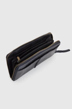 Cece Leather Large Tab Wallet