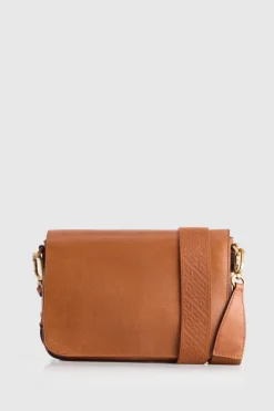 Charli Leather Flap Crossbody Bag