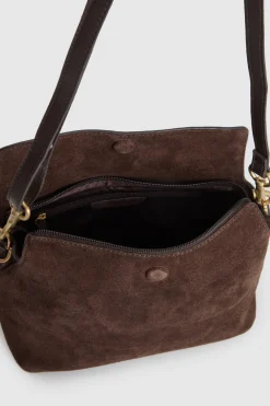 Clara Suede Leather Grab Bag