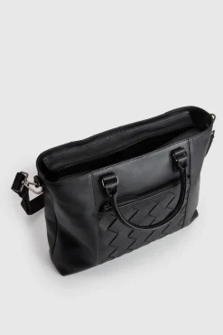 Dominic Leather Weave Tote Bag
