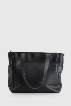 Double Zip Pocket Tote Bag