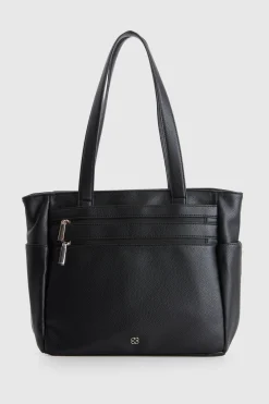 Double Zip Pocket Tote Bag