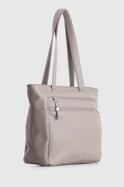 Double Zip Pocket Tote Bag