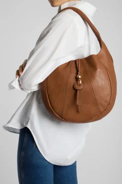 Elara Leather Hobo Bag