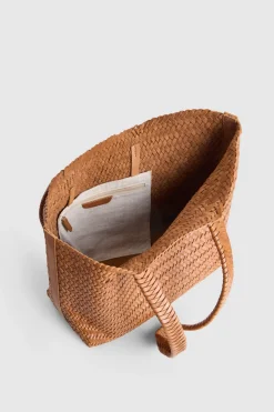 Elise Leather Weave Tote Bag