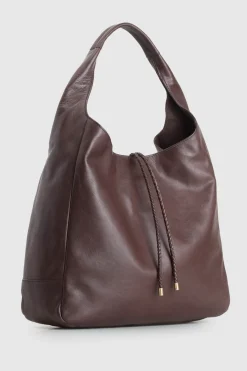 Emmy Leather Large Hobo Bag