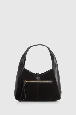 Emmy Leather Suede Hobo Bag