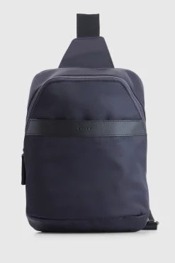 Finn Nylon/Leather Trim Sling Bag