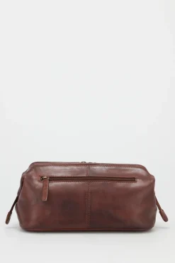 Flynn Leather Washbag