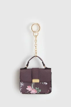 Iris Floral Mini Bag Charm