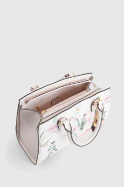 Iris Floral Tote Bag