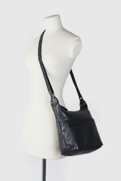 Isla Leather Braided Crossbody Bag