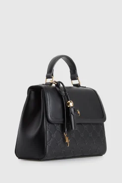 Logo Emboss Top Handle Bag