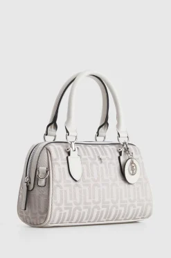 Logo Jacquard Barrel Bag