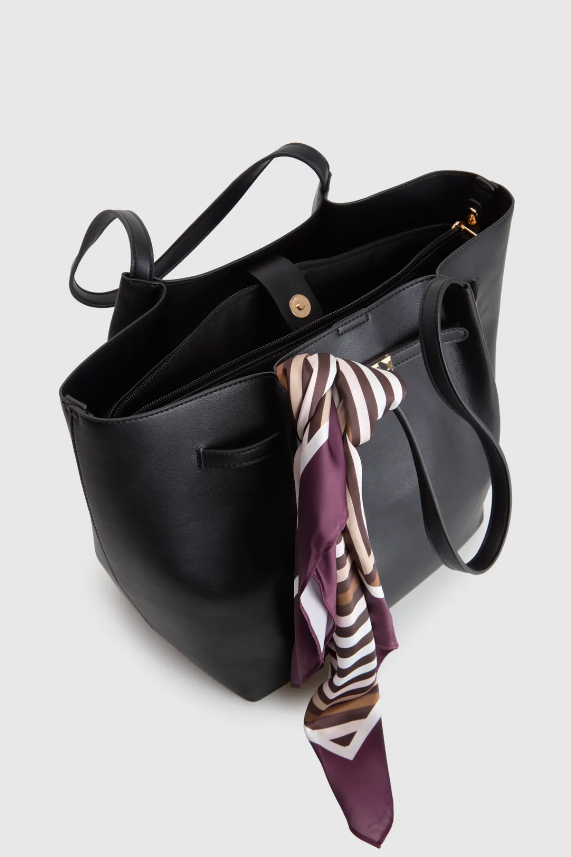 Lottie Belted Scarf Tote Bag