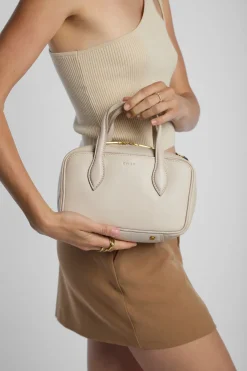 Lucia Leather Bowling Bag