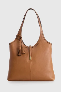 Maisy Leather Tassel Tote Bag