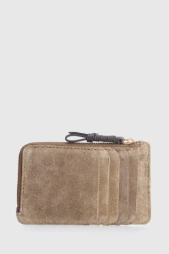 Malia Suede Card Holder Wallet