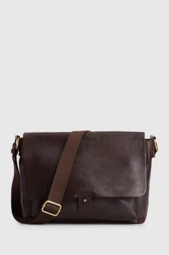 Marcus Leather EW Satchel