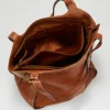 Maya Leather Buckle Tote Bag