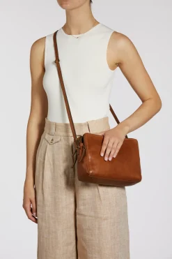 Maya Leather Crossbody Bag