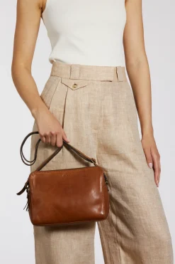 Maya Leather Crossbody Bag