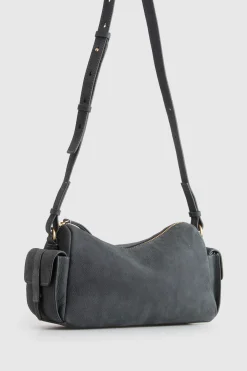 Narda Leather Pocket Crossbody Bag