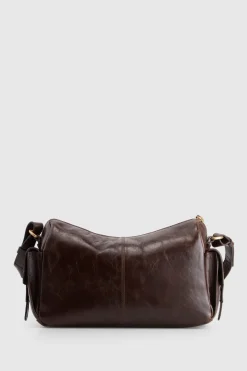 Narda Leather Pocket Crossbody Bag