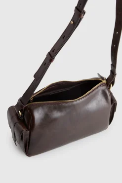Narda Leather Pocket Crossbody Bag