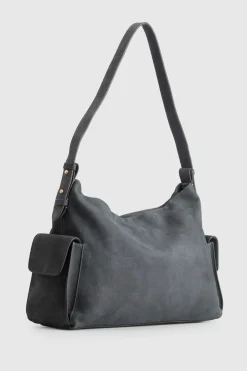 Narda Leather Pocket Hobo Bag
