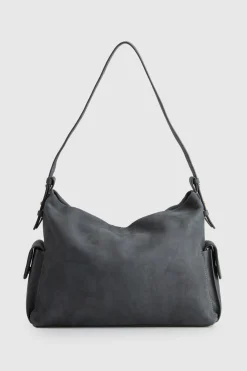 Narda Leather Pocket Hobo Bag
