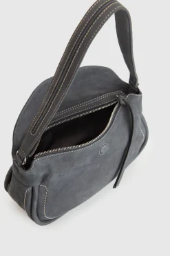 Narda Nubuck Leather Shoulder Bag