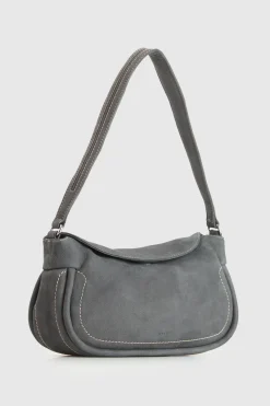 Narda Nubuck Leather Shoulder Bag