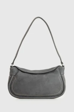 Narda Nubuck Leather Shoulder Bag