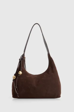 Nina Leather Suede Hobo Bag