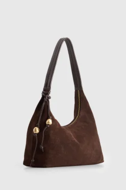 Nina Leather Suede Hobo Bag