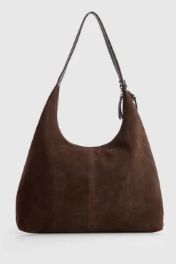 Nina Leather Suede Hobo Bag