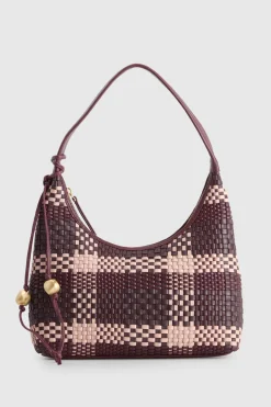 Nina Leather Weave Hobo Bag