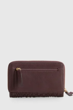 Nina Leather Zip Around Wallet