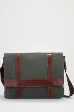 Noah Canvas/Lea Trim EW Satchel