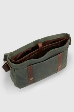Noah Canvas/Lea Trim EW Satchel