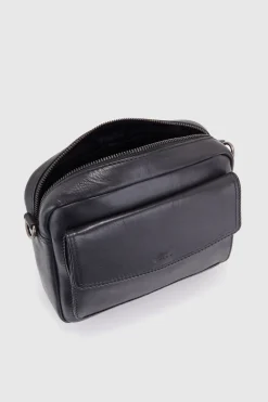 Pia Leather Crossbody Bag